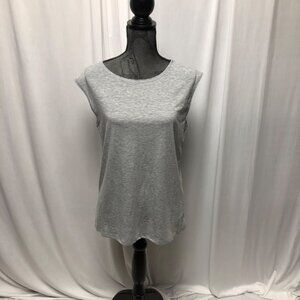 Panhandle Tank Top Juniors Sz Large Heather Grey Sleeveless Mesh Back Panel NEW